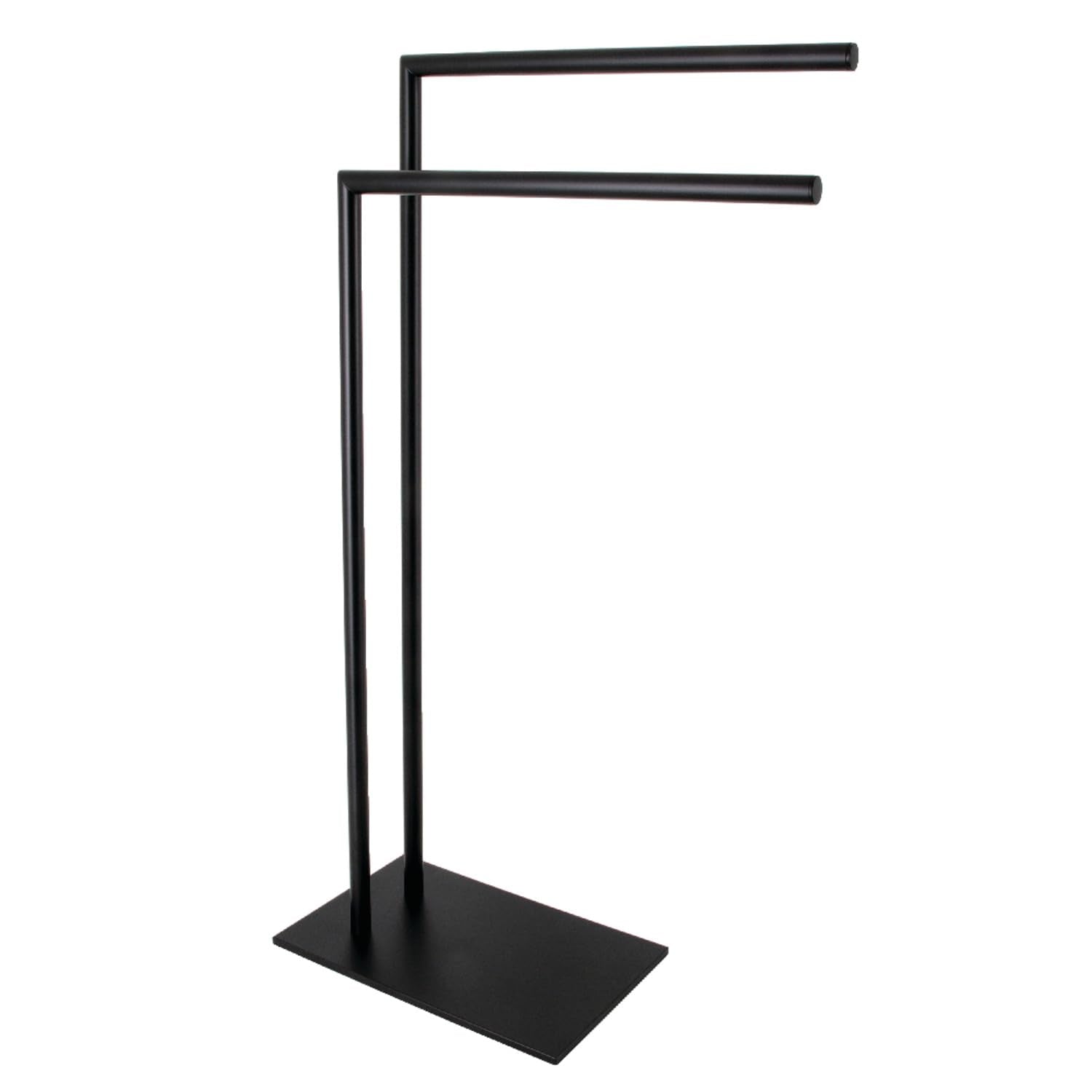 Kingston Brass Scc8320 Edenscape Freestanding Dual -Towel Rack, Matte Black