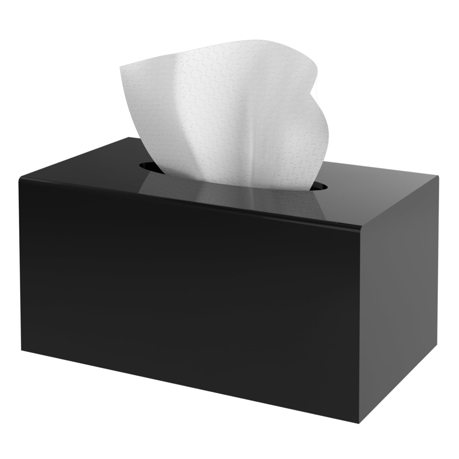 SILUT Tissue Box Cover Rectangular, Extra Large Tissue Box Cover, Plus Size Large Tissue Box Holder, Acrylic Tissue Holder for B