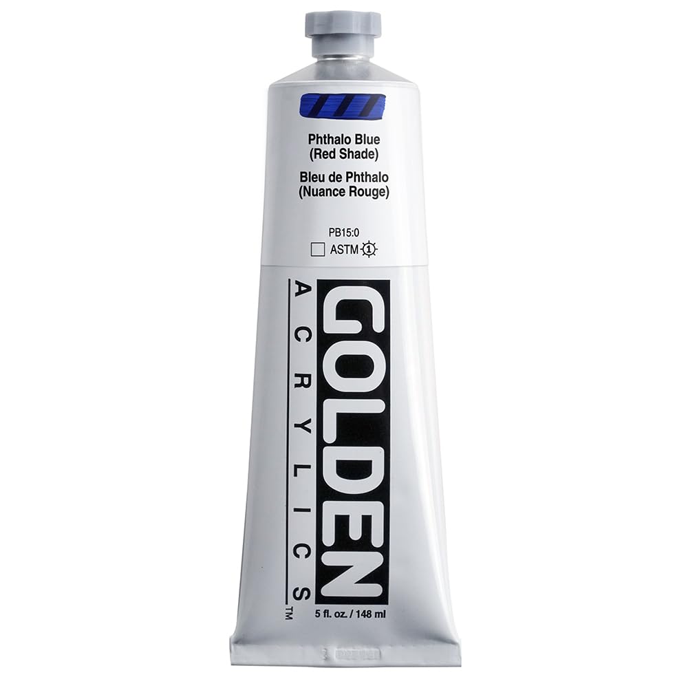 Golden Heavy Body Acrylic - Phthalo Blue Red Shade - 5 Oz Tube