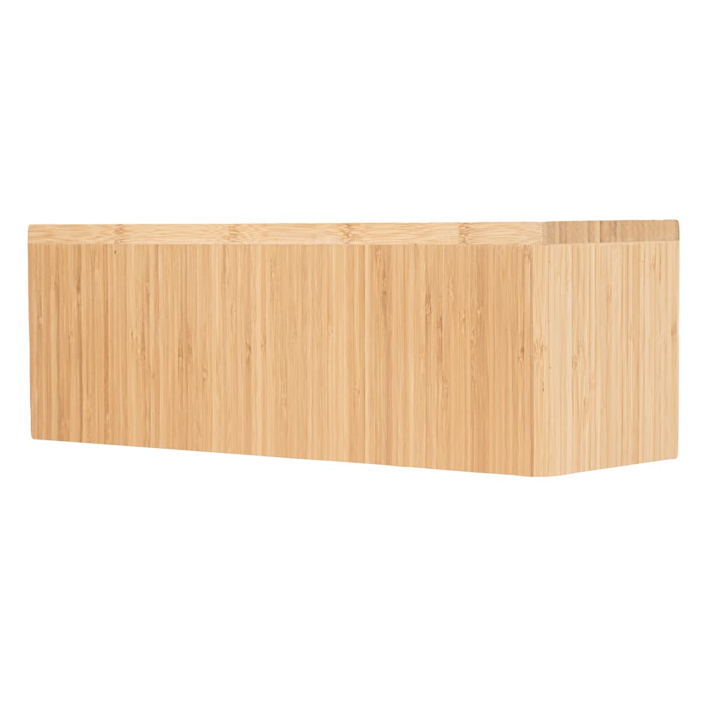 Restaurantware 20.5 X 7 X 7 Inch Display Riser 1 Rectangle Wood Bakery Display - Medium Riser For Retail Catering Or Buffets Nat