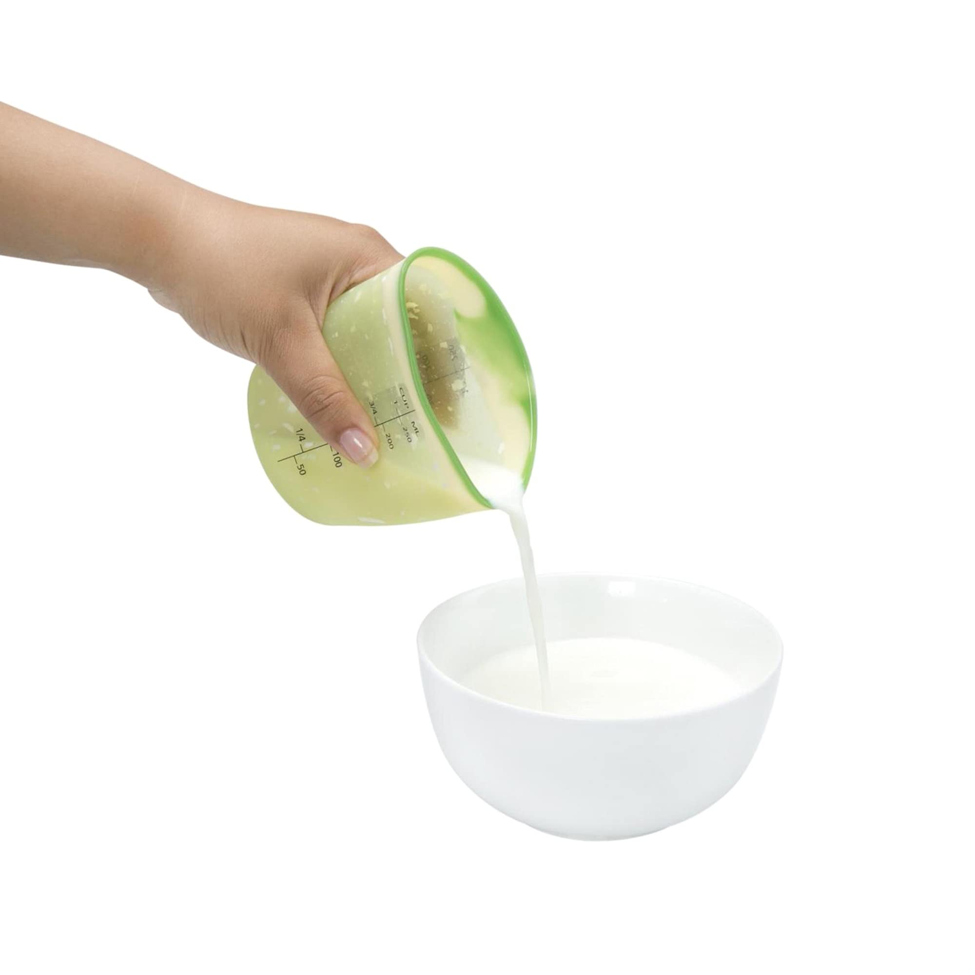 Charles Viancin - Lemon Flexible Silicone Measuring Cup - Bpa-Free, Plastic Free, Food-Grade Silicone - Microwave And Dishwasher