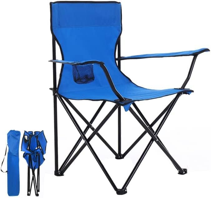 Meecoste Portable Folding Chair Picnic Outdoor Camping Garden, Picnic, Travelling, Lawn, Patio Chair With Arm Rest Cup Holder,Ca