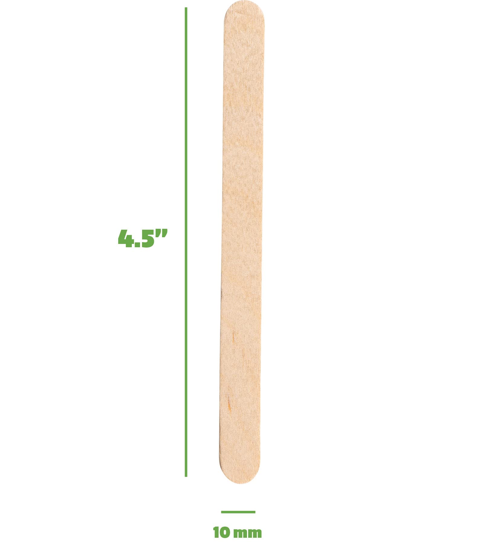 Comfy Package, [1000 Count] 4.5 Inch Wooden Multi-Purpose Popsicle Sticks For Crafts, Ices, Ice Cream, Wax, Waxing, Tongue Depre