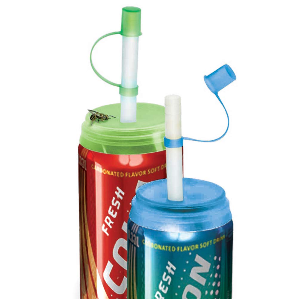 Kove Soda Can Straw And Lid, Set Of 2
