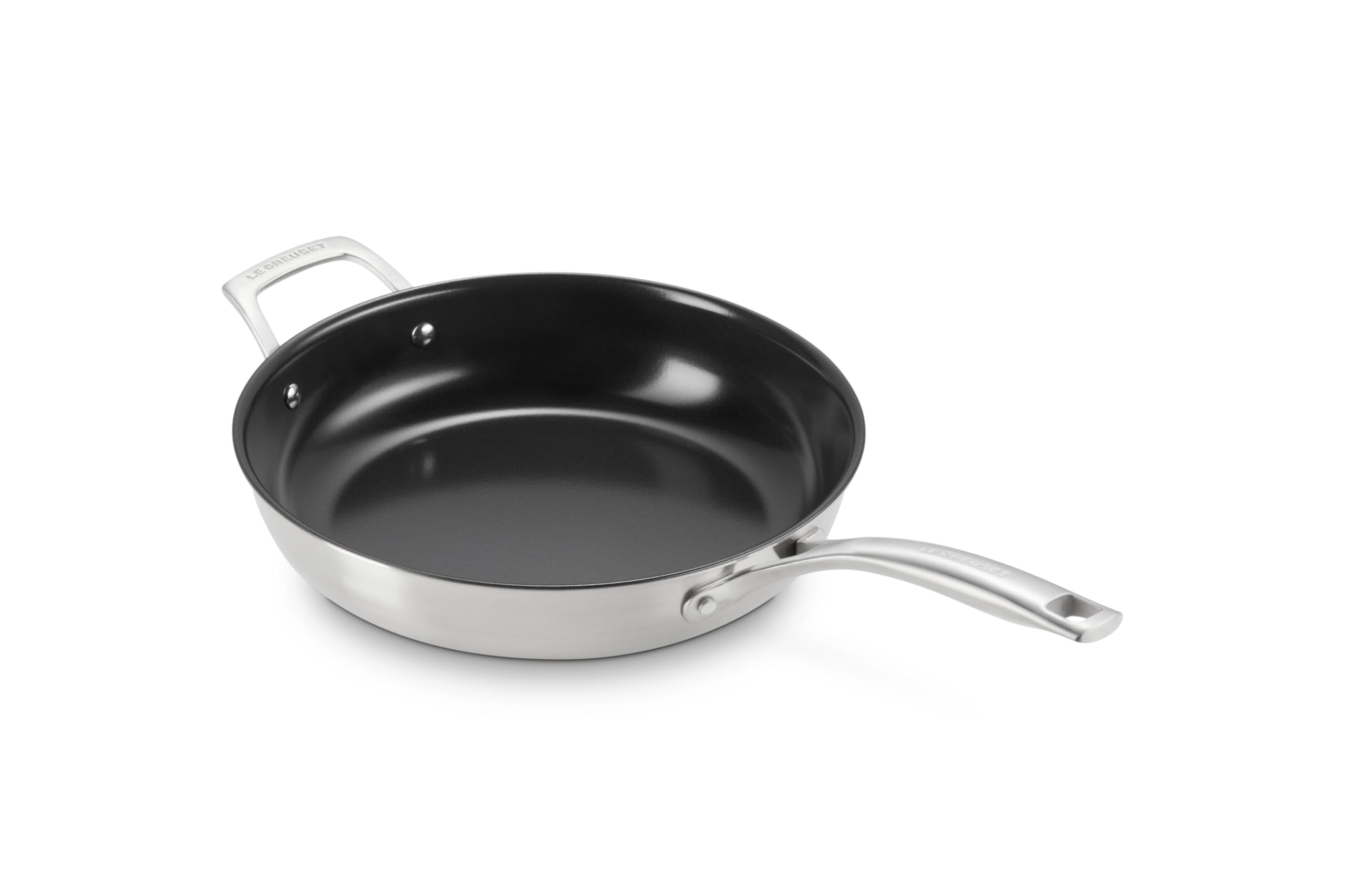 Le Creuset Essential Stainless Steel Non-Stick Shallow Round Frying Pan, 11