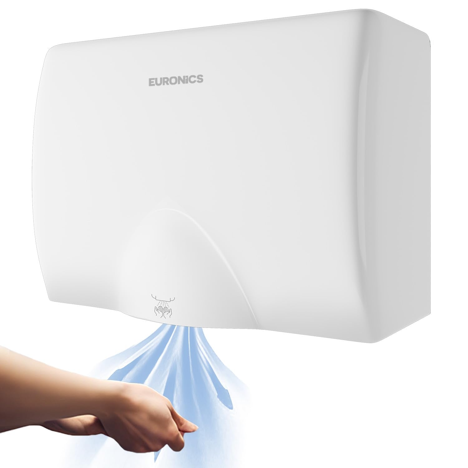 Euronics Eh04 Automatic Hand Dryer For Bathroom & Office | Commercial Wall Mounted Hand Dryer Machine | Touchless, Energy Effici