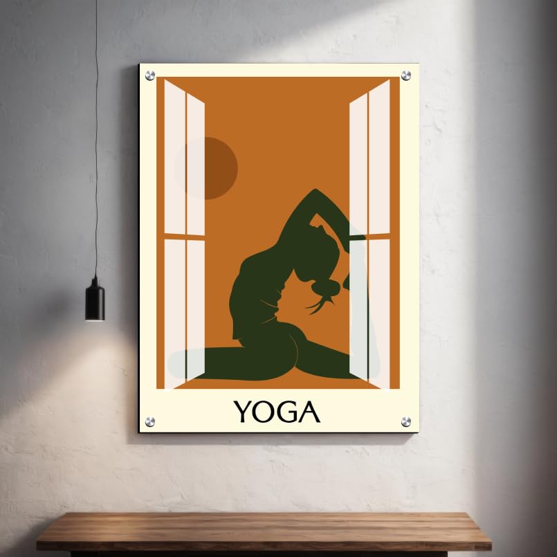 Chalk My Theme Yoga Quote Boho Wall Decor Home Decor, Living Room, Bedroom, Cafe, Room Painting For Wall Decoration -15 x 20 Inc