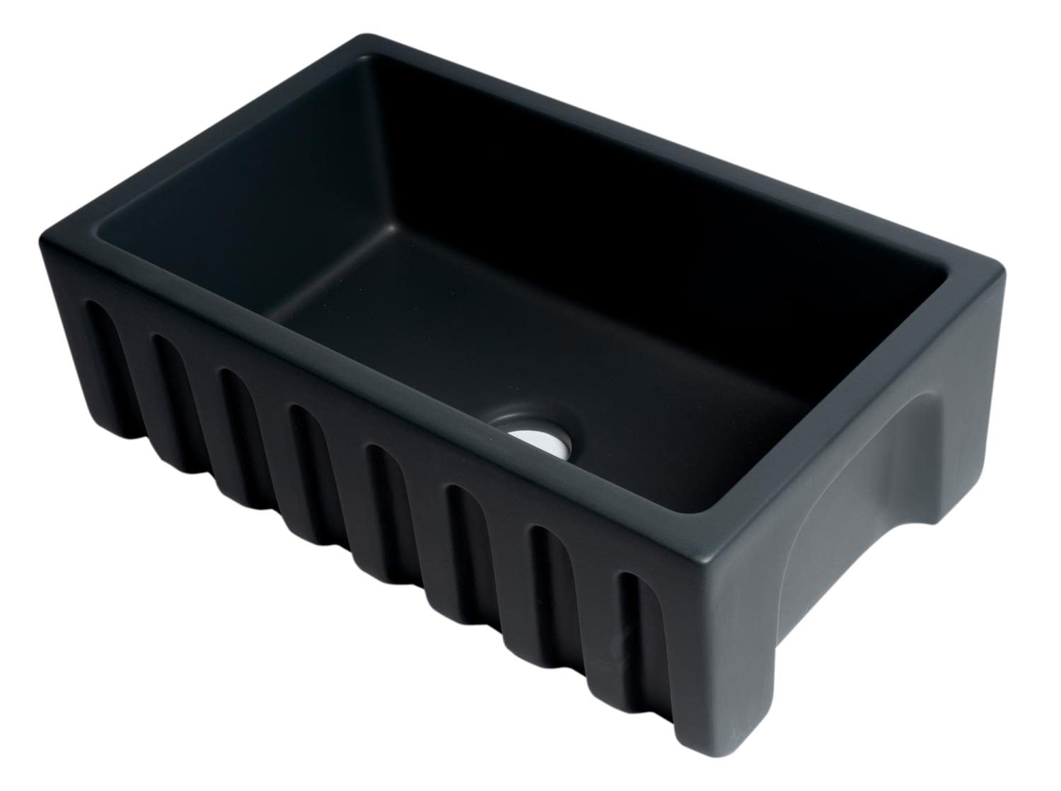 Alfi Brand Ab3018Hs-Bm Kitchen Sink, Black Matte