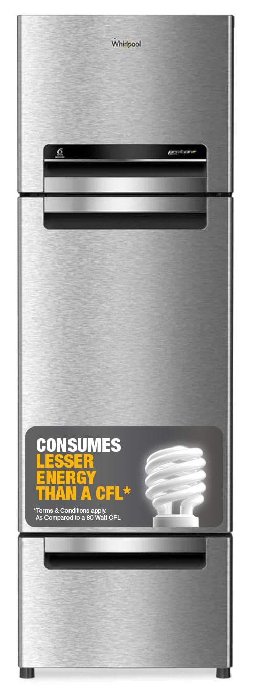 Whirlpool 235 L Frost Free TripleDoor Refrigerator (Fp 253D Protton Roy Radiant Steel(Z) Double Door Refrigerator Space)
