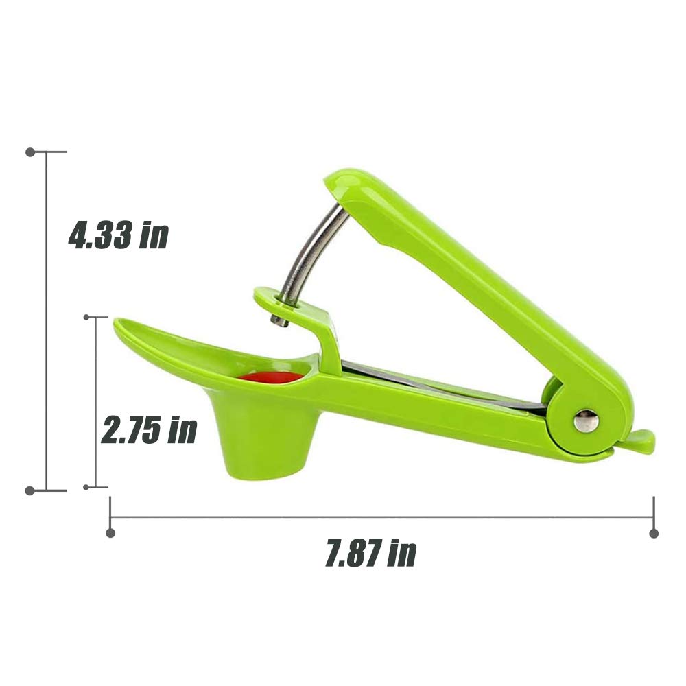 Cherry Pitter Olive Pitter Tool Core Stone Removal Green - Simple & Durable Heavy Duty Kitchen Gadget
