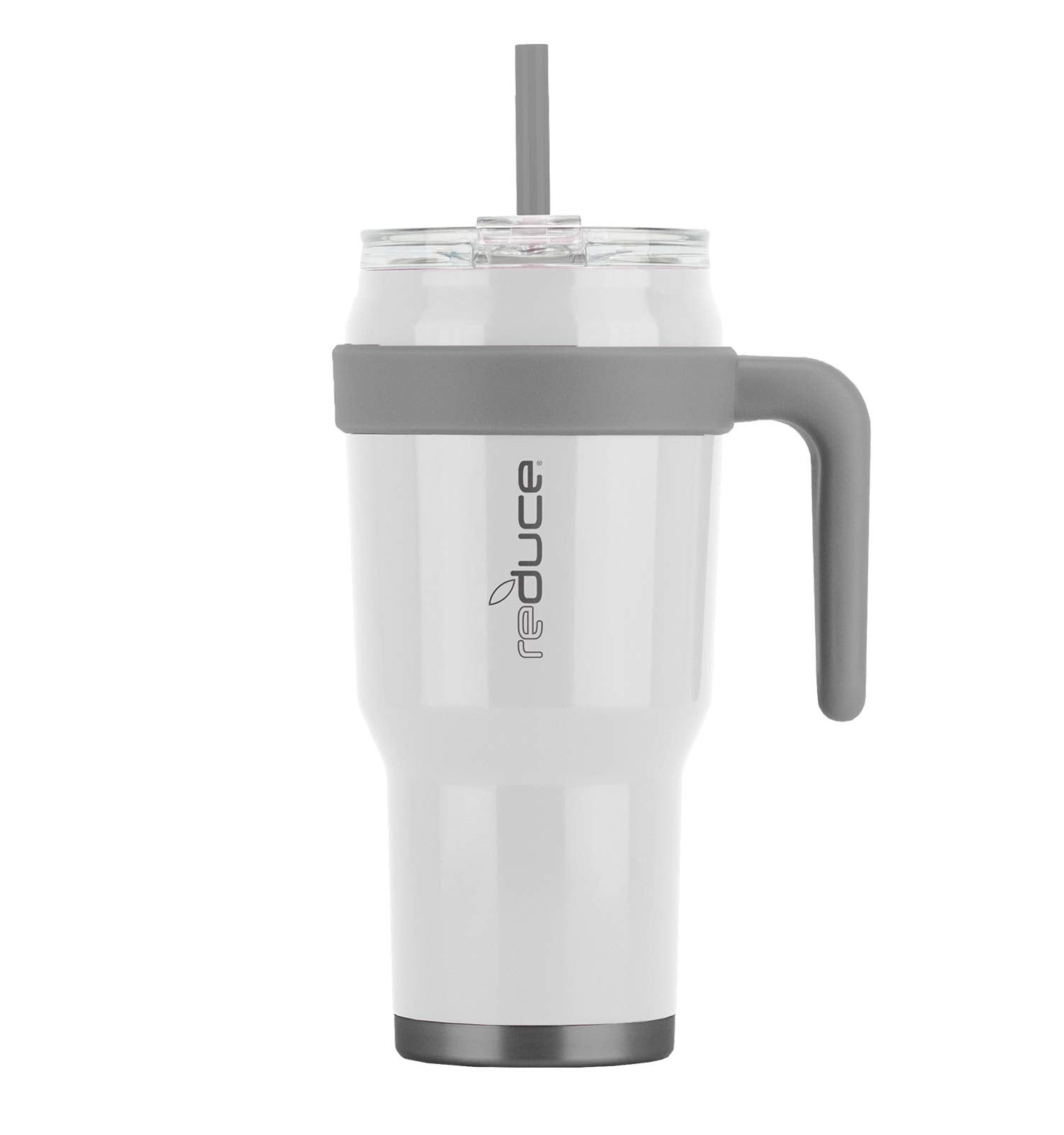 Reduce 40 Oz Tumbler With Handle And Straw, Stainless Steel With Sip-It-Your-Way Lid - Keeps Drinks Cold Up To 34 Hours - Sweat