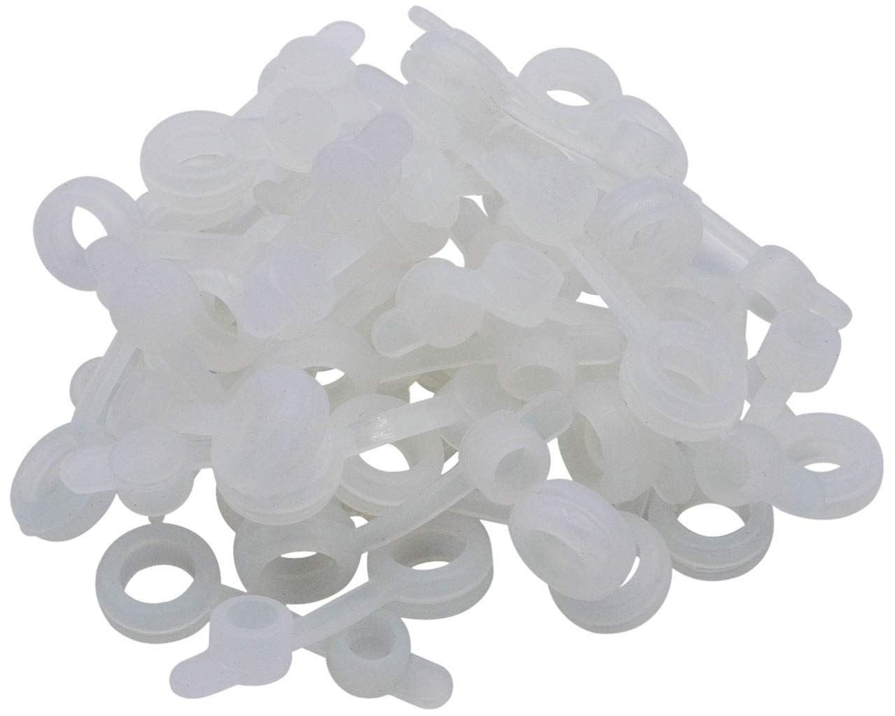 8Mm Silicone Straw Hole Grommets With Plugs For Mason Jar Lids 40 Pcs | Multipurpose Straw Hole Gromments With Attached Plug For