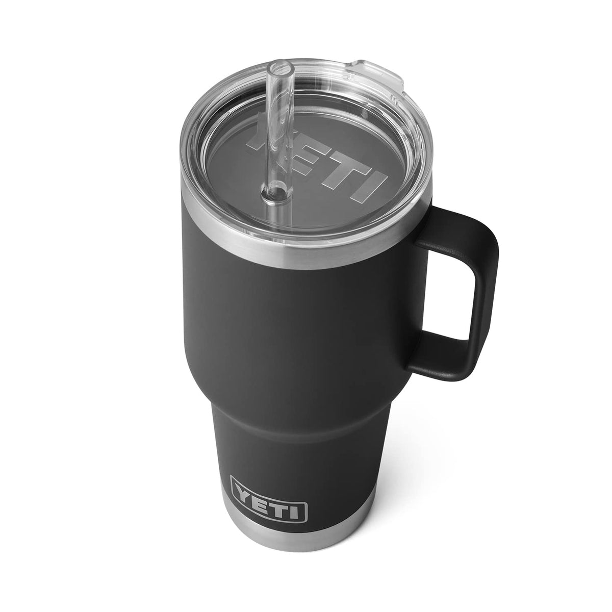 Yeti Rambler 35 Oz Tumbler With Handle And Straw Lid, Travel Mug Water Tumbler, Vacuum Insulated Cup With Handle, Stainless Stee