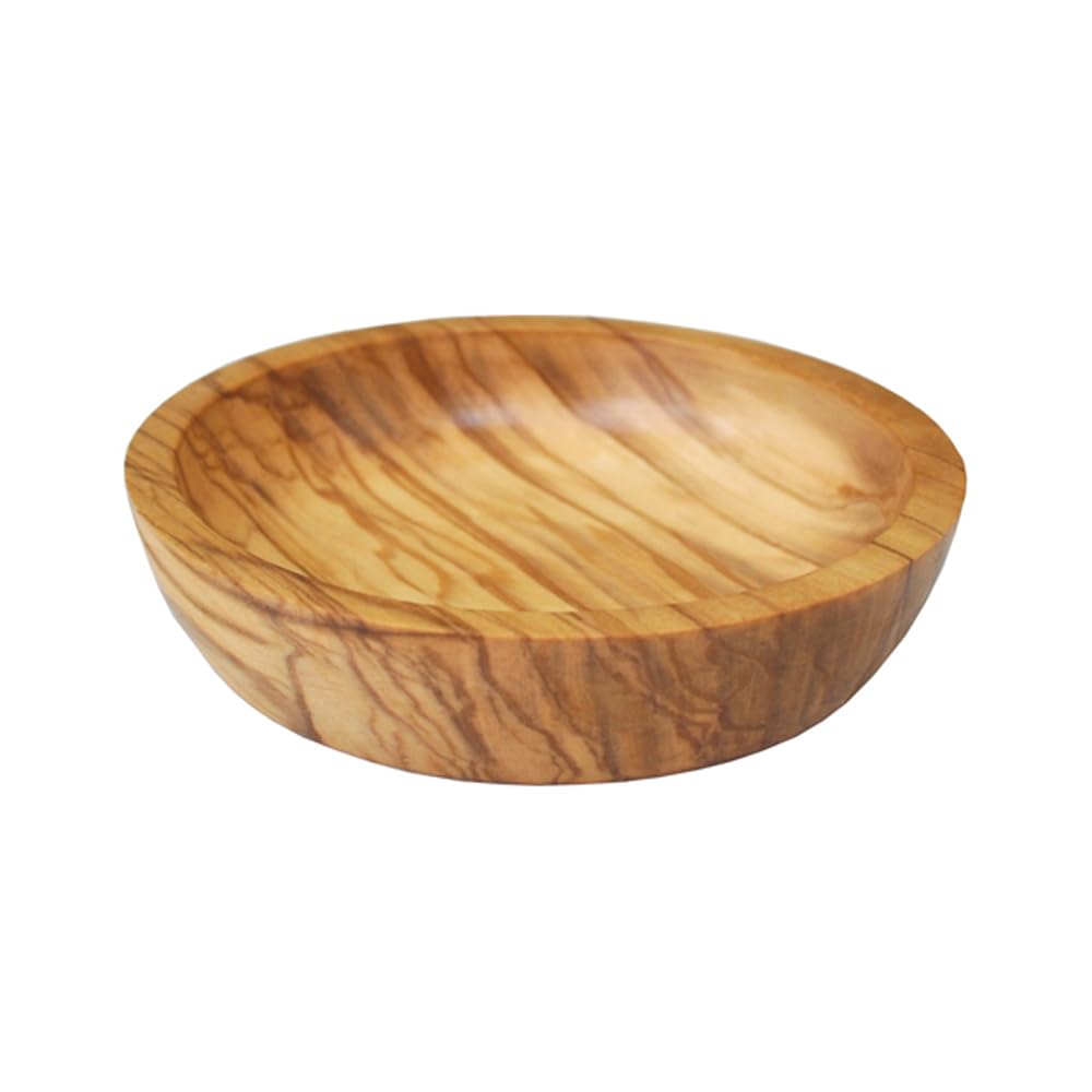 Naturally Med Olive Wood Dipping Bowl, Round, 3.5'' L X 3.5'' W