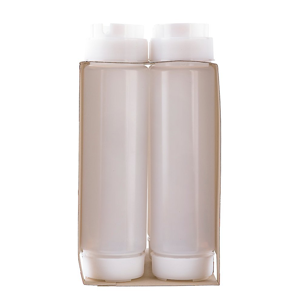 Tablecraft C16Sv Invertatop 16 Oz. Squeeze Dispenser - 6 / Pk