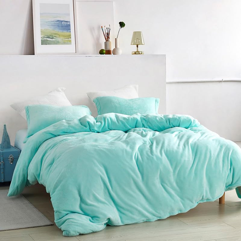 Garvia Super Soft Warm Flannel Fur/Razai Cover/Blanket Cover/Dohar/Duvet Cover For Double Bed With Closing Zipper With Beautiful
