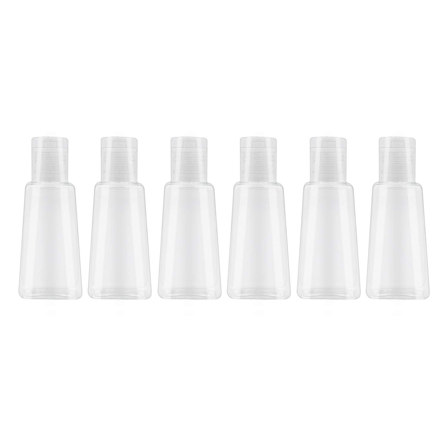 Innolife 6 Pack 1Oz Flip Cap Squeeze Bottles Plastic Refillable Empty Travel Bpa Free Container For Skin Cleanser