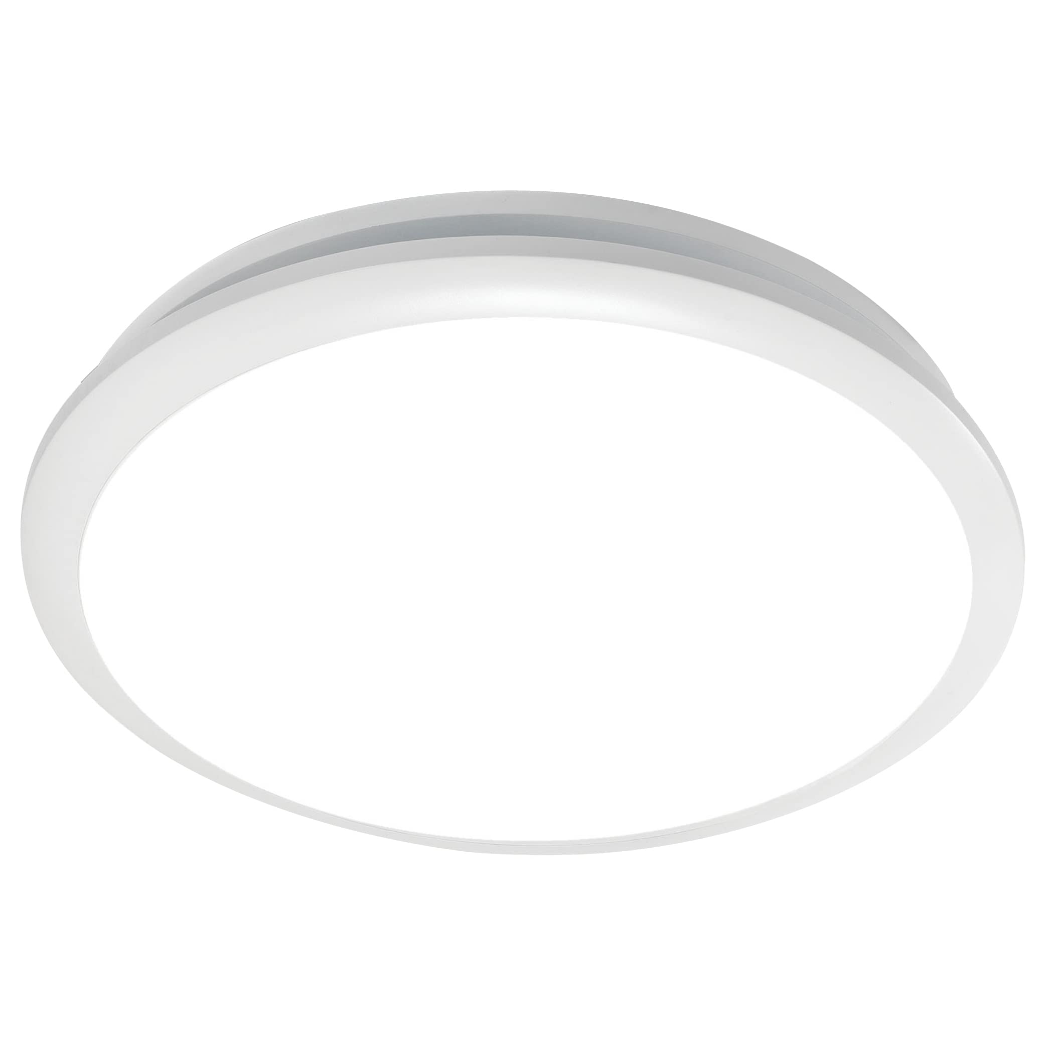 Homewerks 7141-80 Bathroom Fan Integrated Led Light Ceiling Mount Exhaust Ventilation 11 Sones 80 Cfm, White
