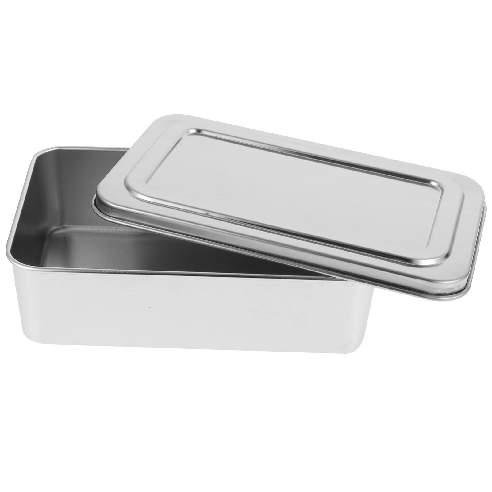 Upkoch Loaf Pan Bread Toast Box Mold Cake Baking Box Bread Baking Pan With Lid Cake Box Stainless Steel Baking Bread Box For Bak