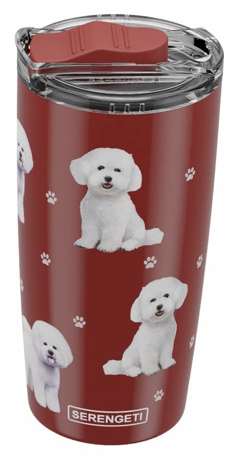 Bichon Frise Serengeti 16 Oz Ultimate Tumbler, Stainless Steel, Vacuum Insulated With Spill Proof Lid - 3D Designs Of Your Favor