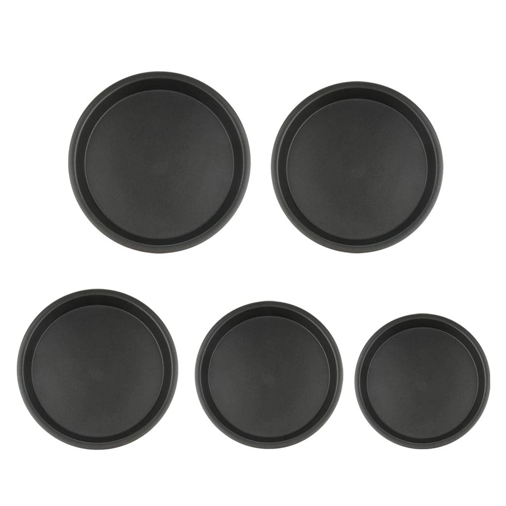 Generic Round Carbon Steel Pizza Tray Crisper Pan Round Pancake Baking Tray 6 inch