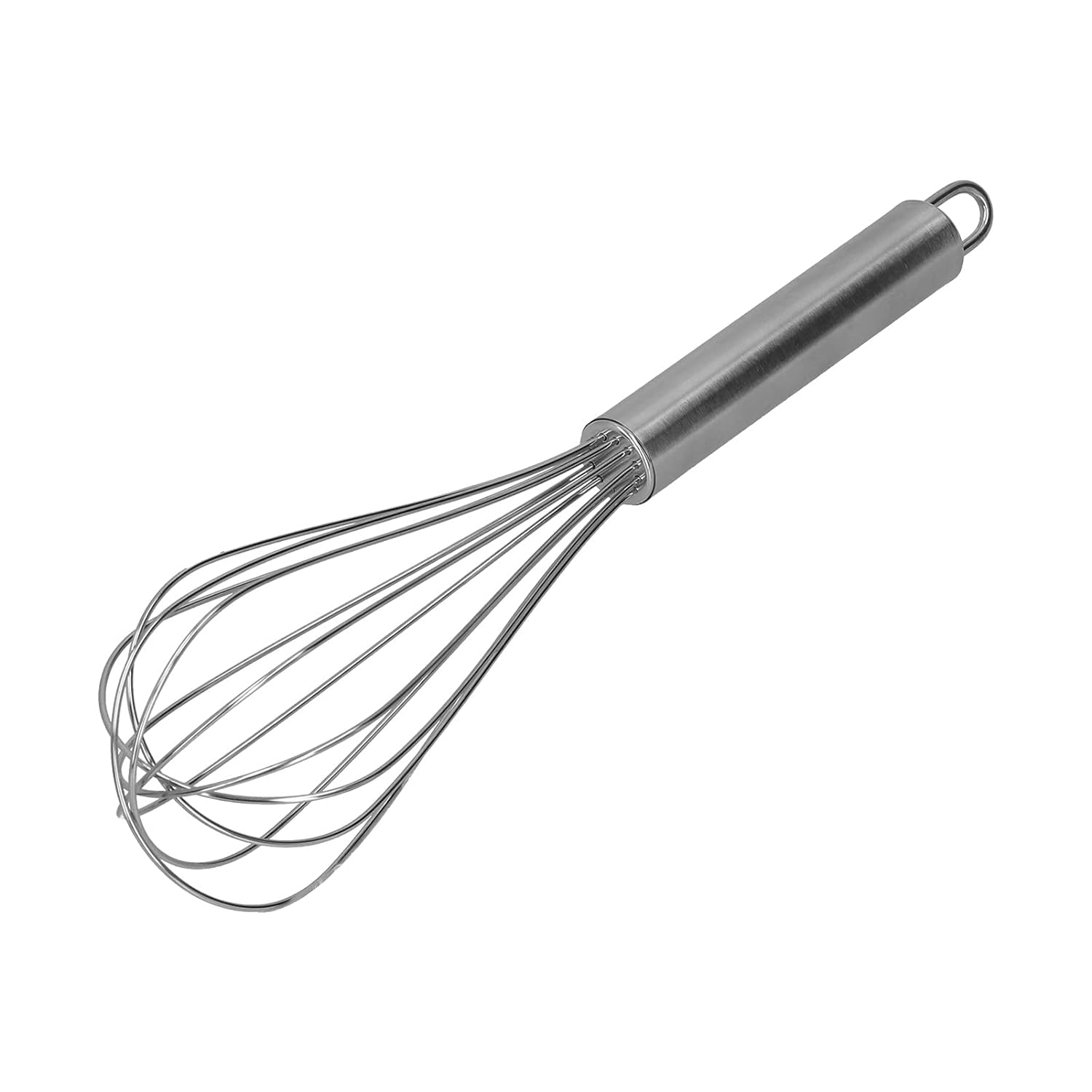 Jemei Mini Silicone Whisk With Stainless Steel Handle  20 Cm Balloon Whisk For Blending, Beating, And Stirring (Silver)