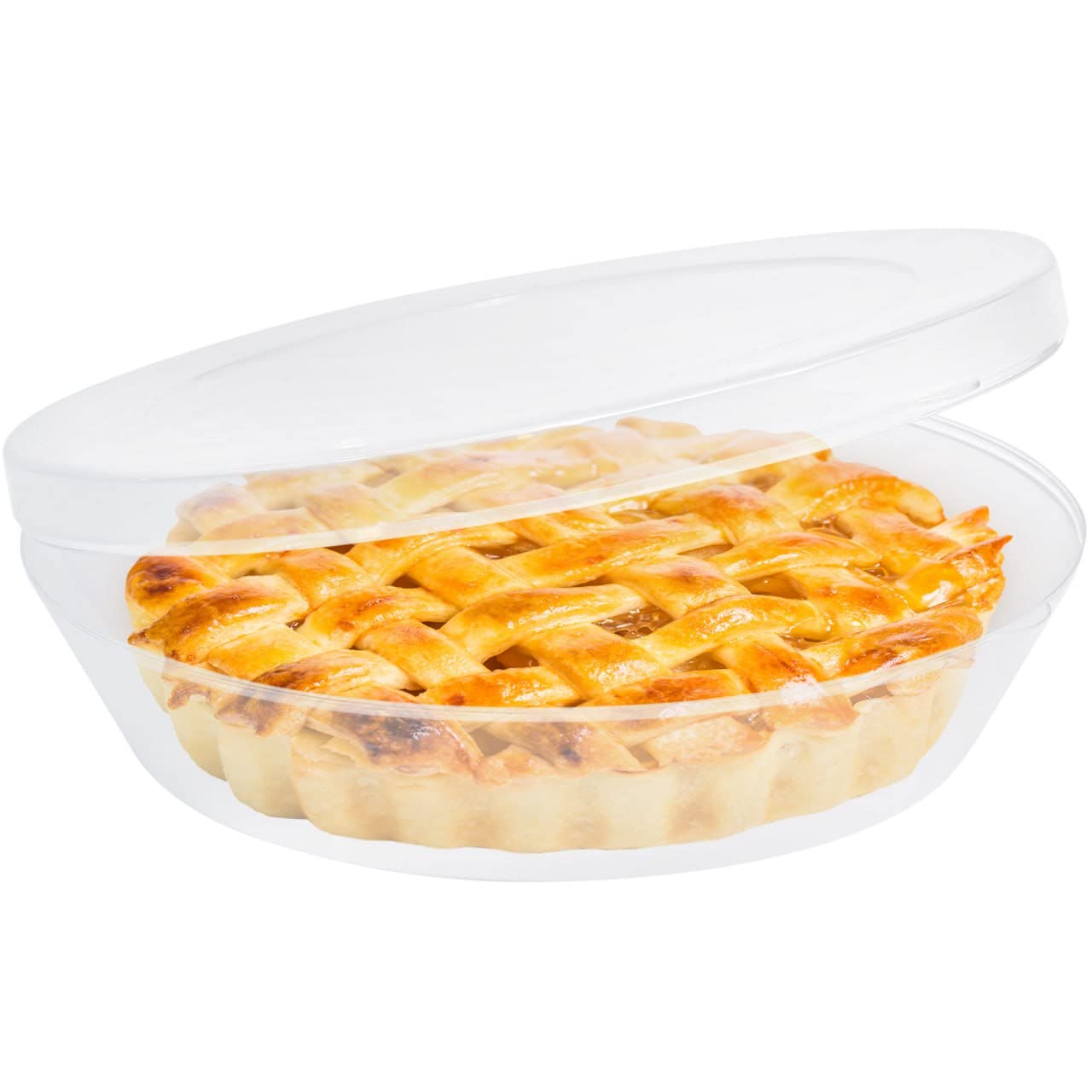 Mission Gallery Plastic Pie Carrier With Lid - Airtight Cover, Bpa Free Container For Pies And Pastry Products - Round Keeper Ke