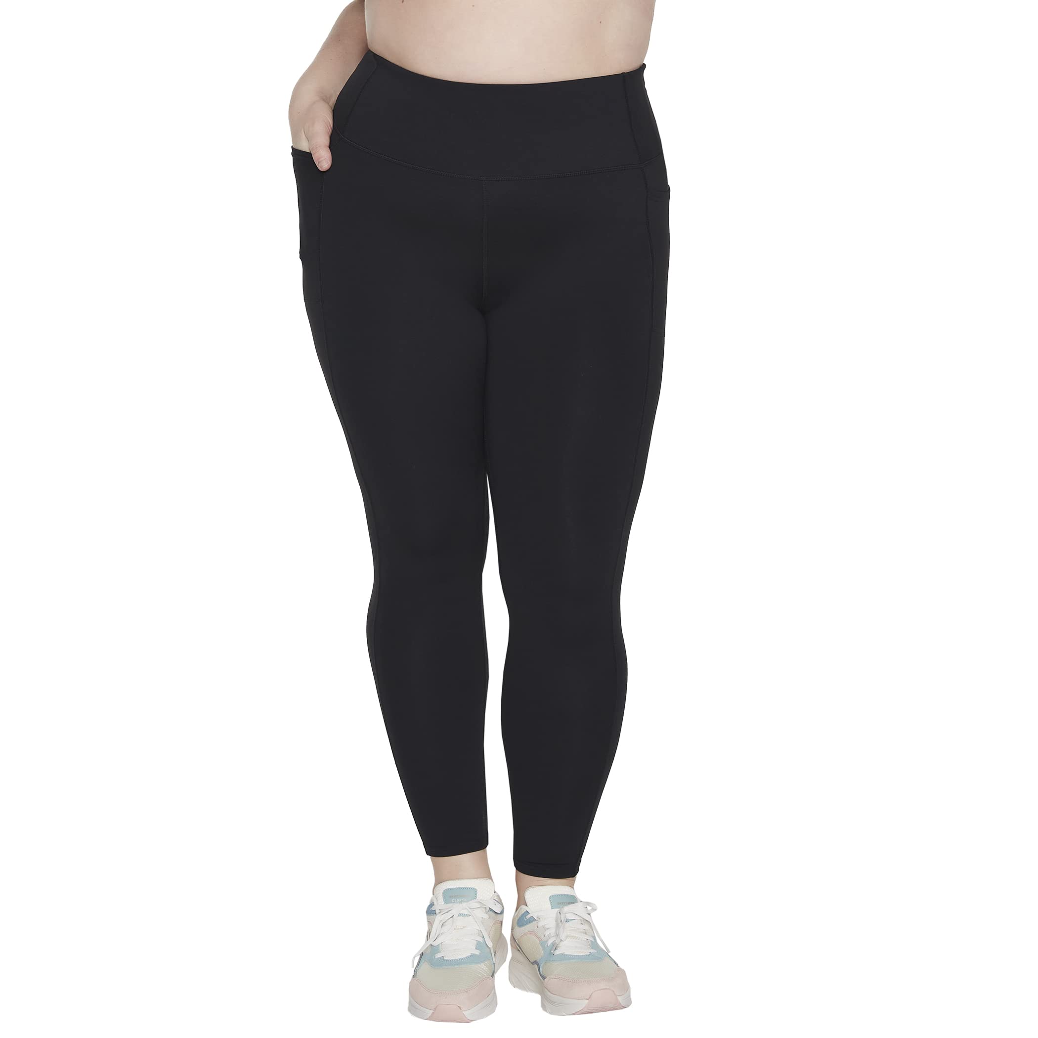 Skechers Womens Go Walk High Waisted Legging, Black, X-Large