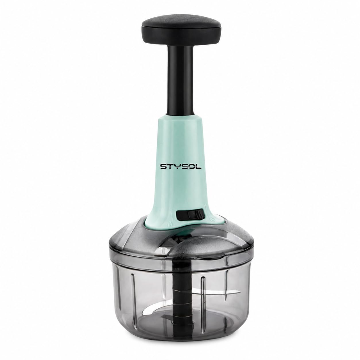 Stysol Manual 650Ml Vegetable Chopper With Push Mechanism | Multipurpose Food Chopper For Onion, Tomato, Garlic, Fruits & Vegeta
