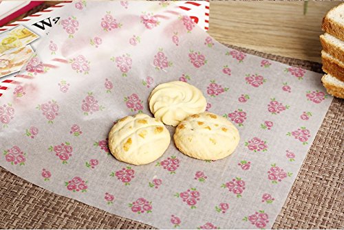 Wax Paper,Food Picnic Paper,50 Sheets Grease Proof Paper,Waterproof Dry Hamburger Paper Liners Wrapping Tissue For Plastic Food