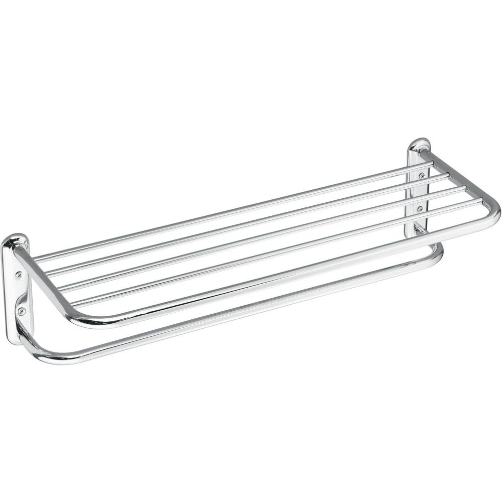 Moen 5207-181Ch Donner Commercial 18-Inch Towel-Bar With Shelf, Chrome
