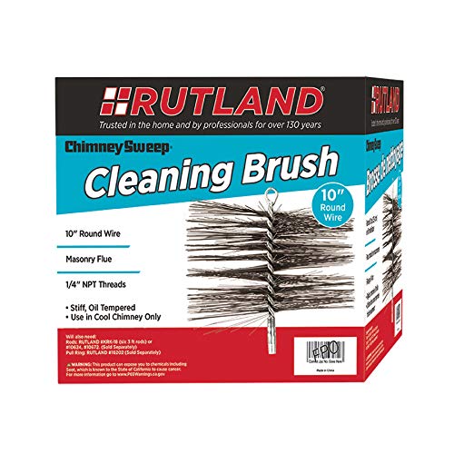 Rutland Products Rutland 16410 Round Wire Chimney Sweep Brush, 10-Inch, No Size, No Color