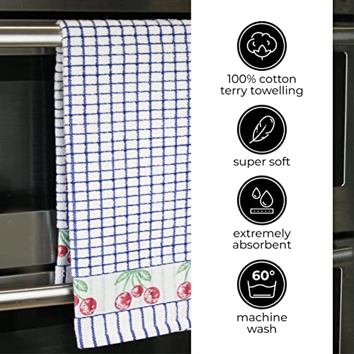 Samuel Lamont & Sons 706Cr Poli Dri Tea Towel, Cherries