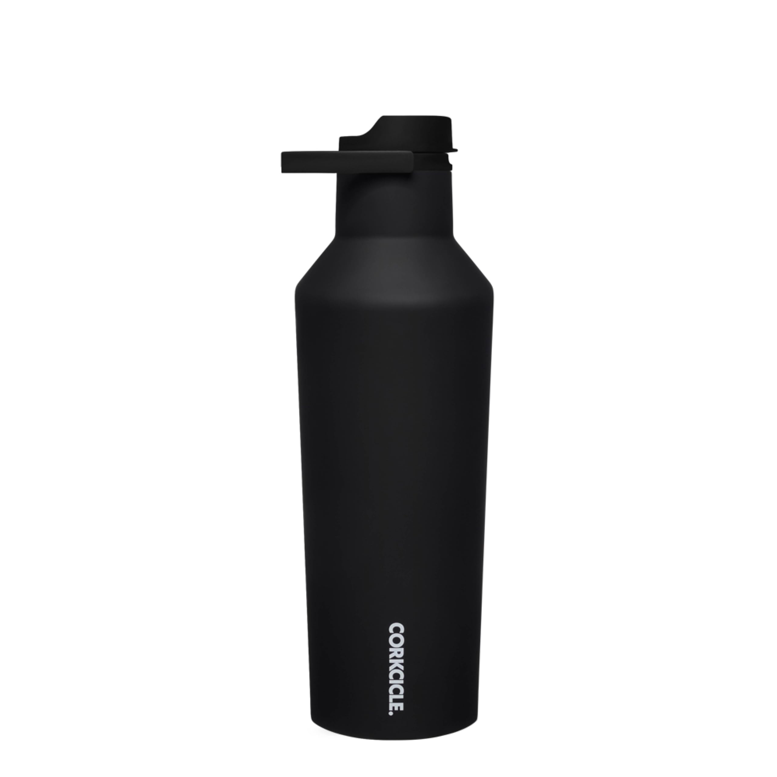 Corkcicle Sport Canteen Insulated Tumbler, Black, 32 Oz - Reusable Water Bottle Keeps Beverages Cold For 25 Hours & Hot 12 Hours