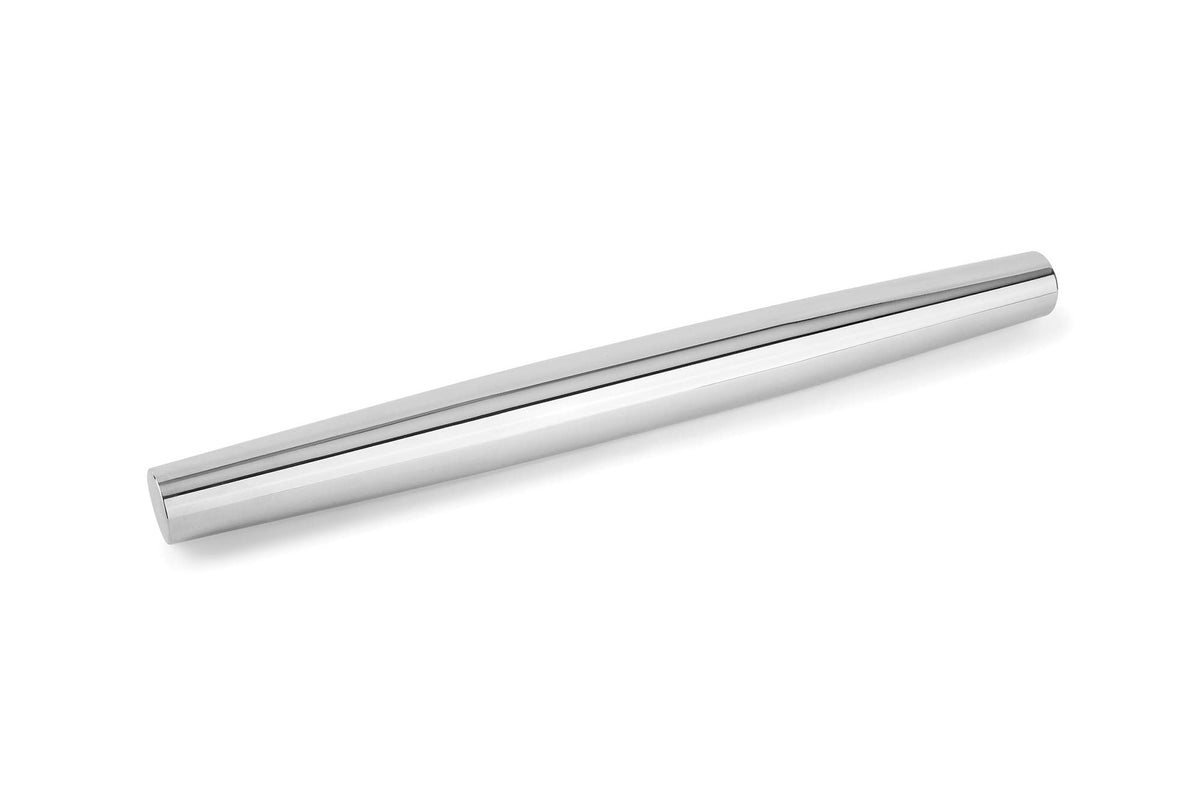Fox Run Stainless Steel Rolling Pin, Tapered French Rolling Pin, 18'' X 1.25''