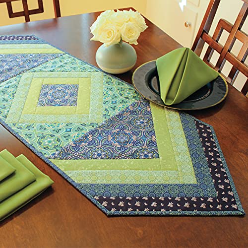 June Tailor Quilt As You Go Table Runner Pattern, Multi-colored Fabric, Model 0644791