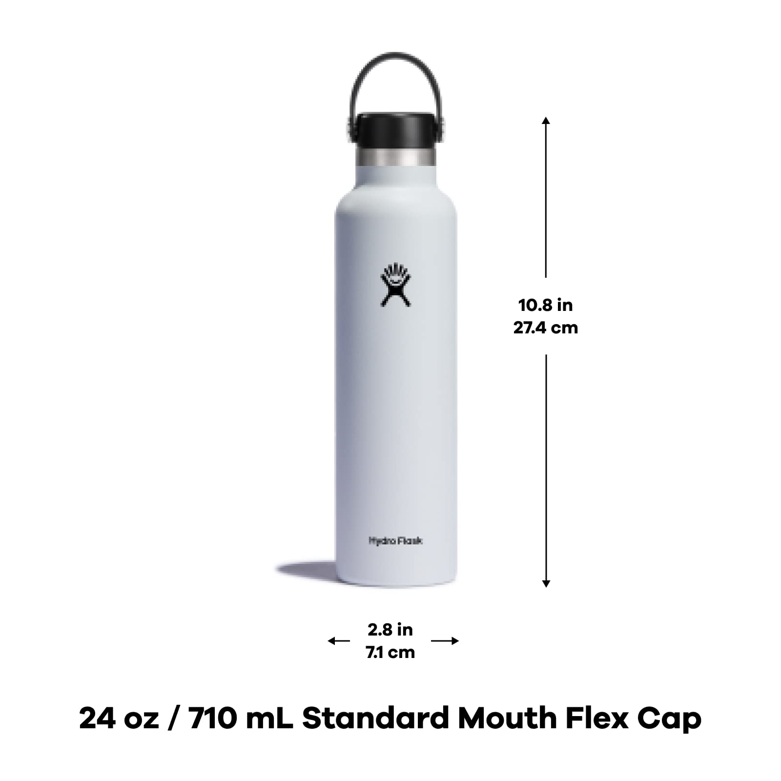 Hydro Flask 24 oz Standard Mouth with Flex cap Stainless Steel Reusable Water Bottle Mesa -AVacuum Insulated  Dishwasher Safe  BPA-Free  Non-Toxic
