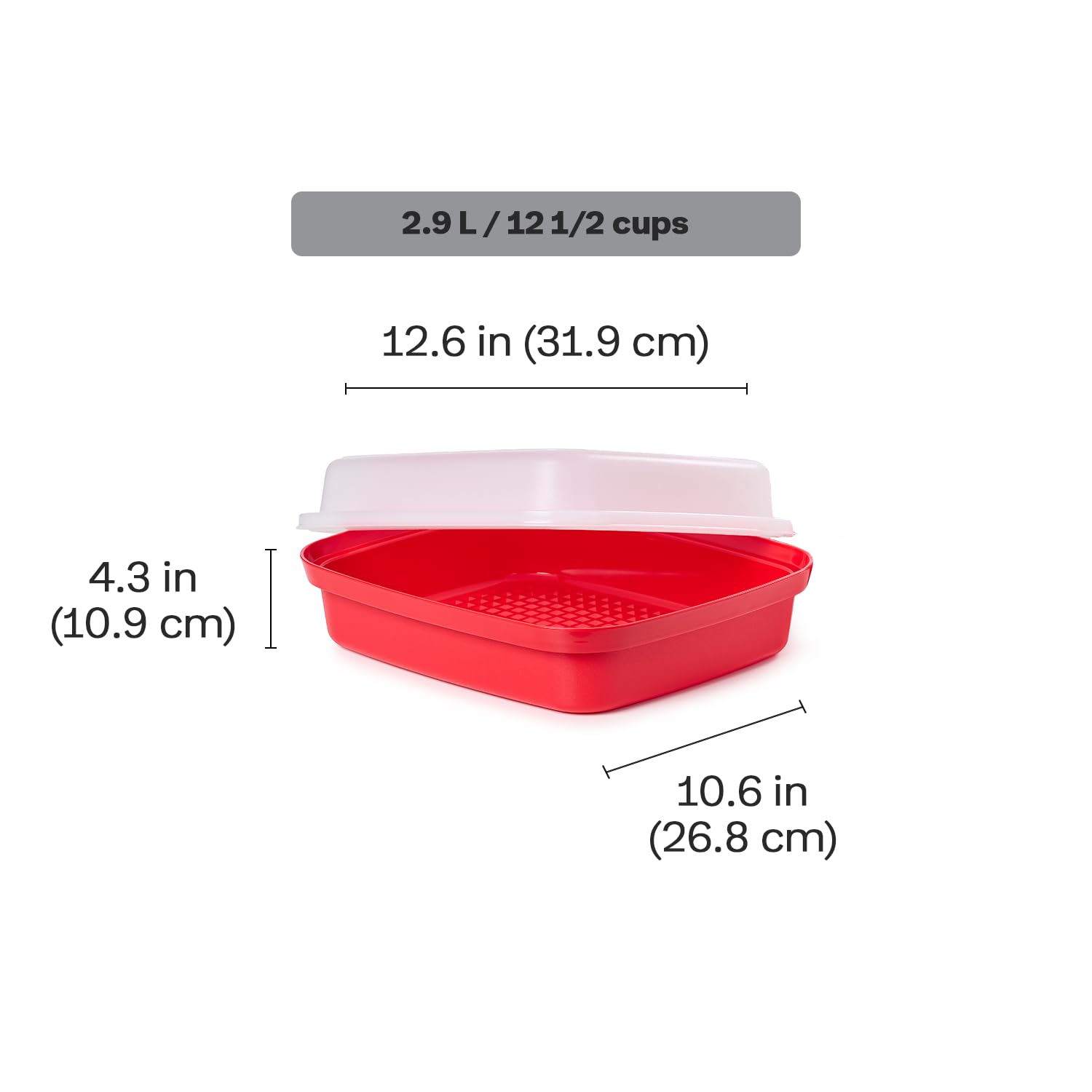 Tupperware Season-Serve Marinating Container - Dishwasher Safe & Bpa Free Container (2.9 L/12.5 Cups)
