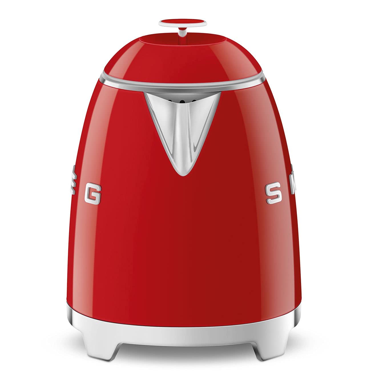 Smeg Mini 50'S Retro Style 3 Cup Electric Kettle With Double Wall Anti Slip Base And Water Level Indicator (Red)