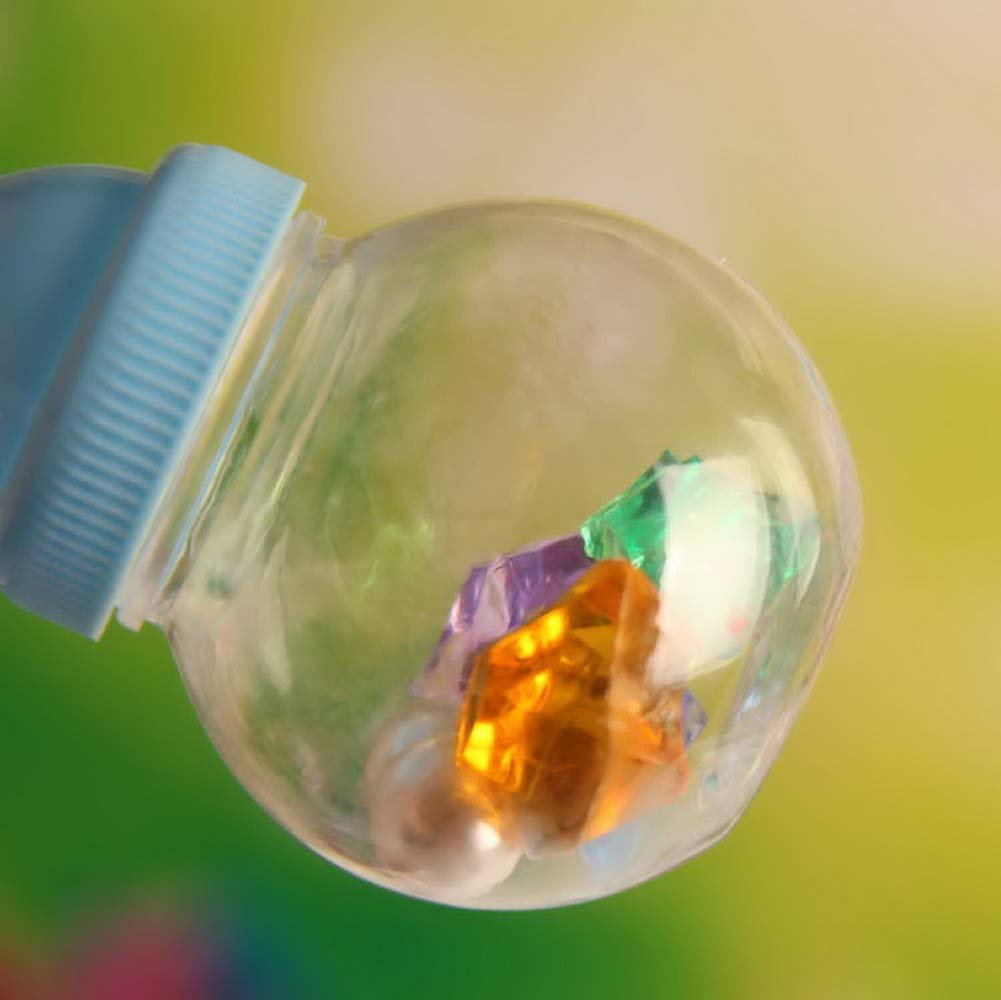 Babies Bloom Baby Shower Favor Candy Bottles, Baby Favor Candy Bags, Baby Shower Candy Box Bottle Favor (Set of 12) (Pink Round