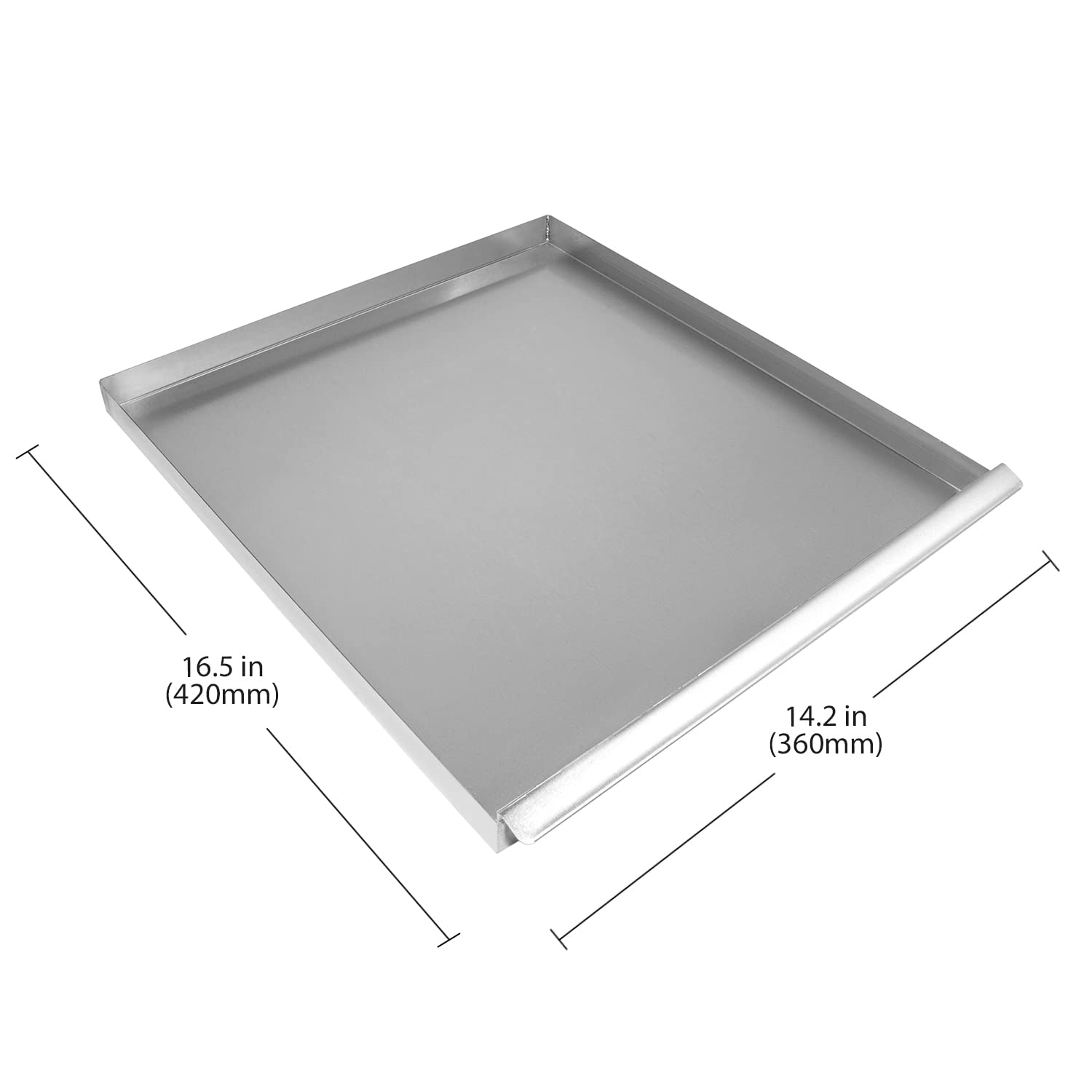 Aldkitchen Electric Crepe Maker, 16'' Commercial Electric Crepe Maker Pancake Griddle Machine Single Hotplate Non Stick | No Plu