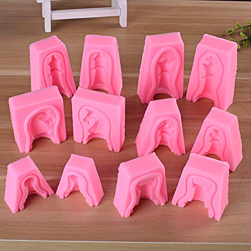 3D International Chess Piece King Rook Queen Pawn Knight Bishop Included Silicone Molds For Diy Fondant Candy Making Tools Choco