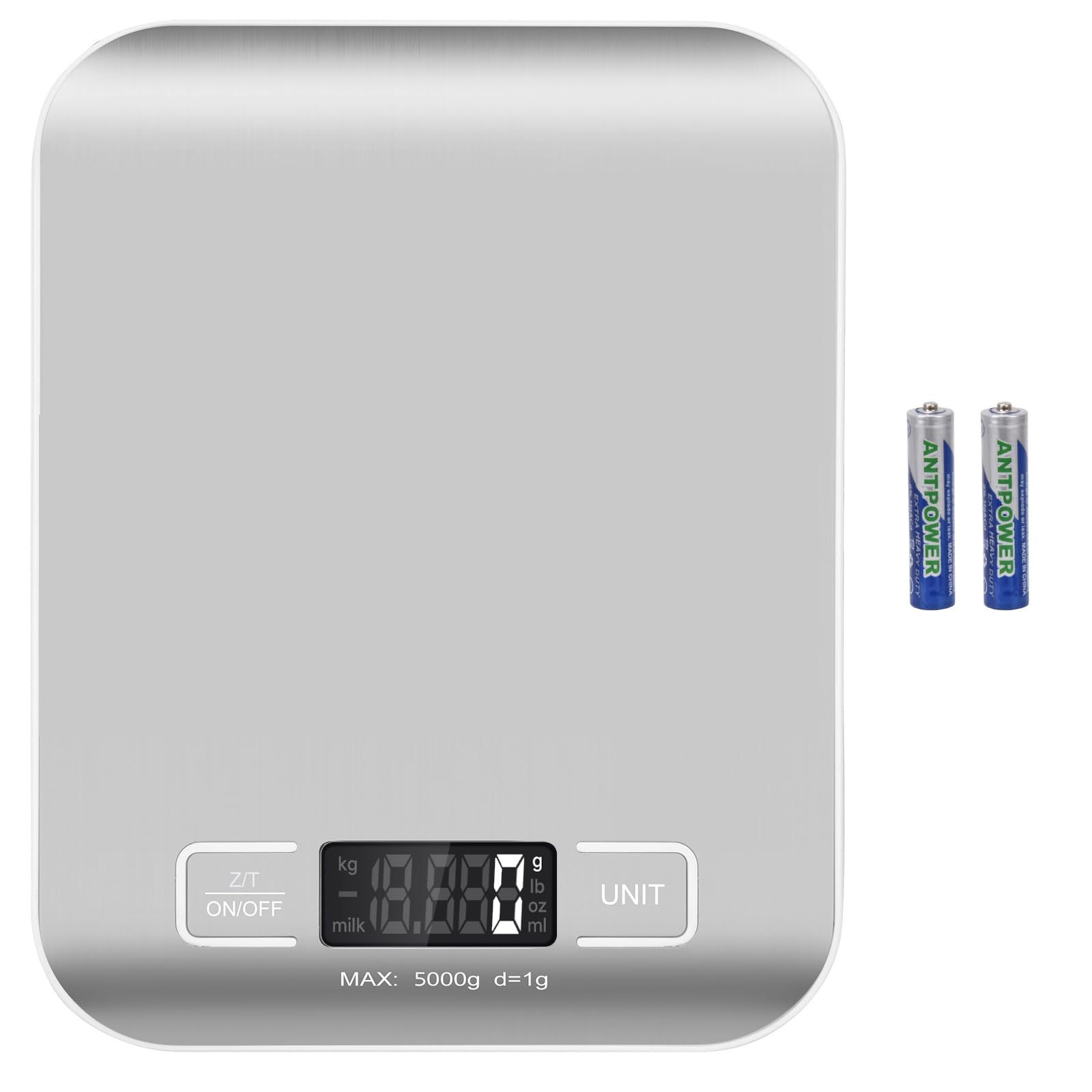 Selegere Digital Shipping Scale,Stainless Steel Panel, Accurate 5Kg/1G Portable Postal Scale For Packages, Small Business,Kitche