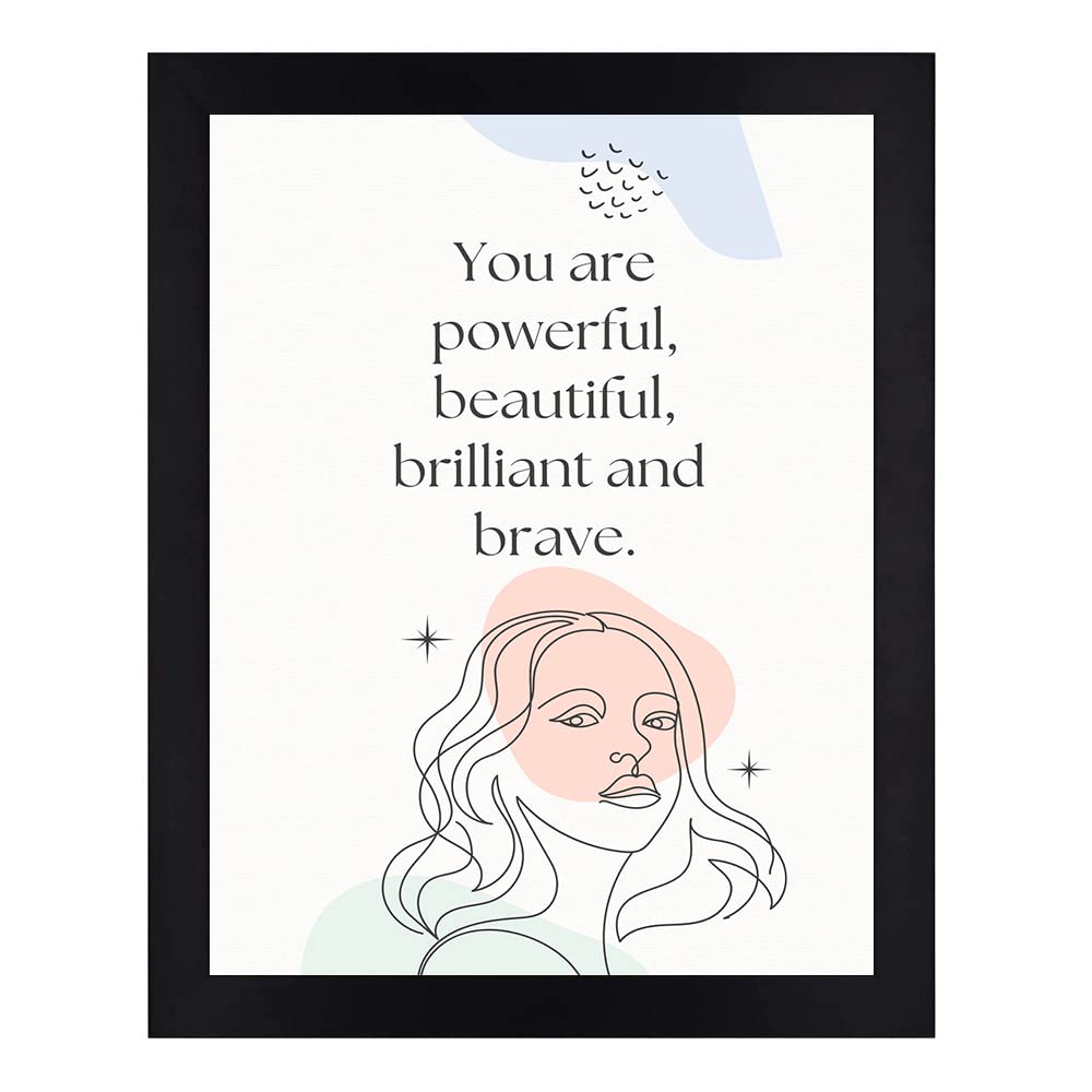 Interio Crafts Women Motivational Quotes Wall Frames - Inspirational Poster for Women or Girl - Gift for Women - Women Empowerme