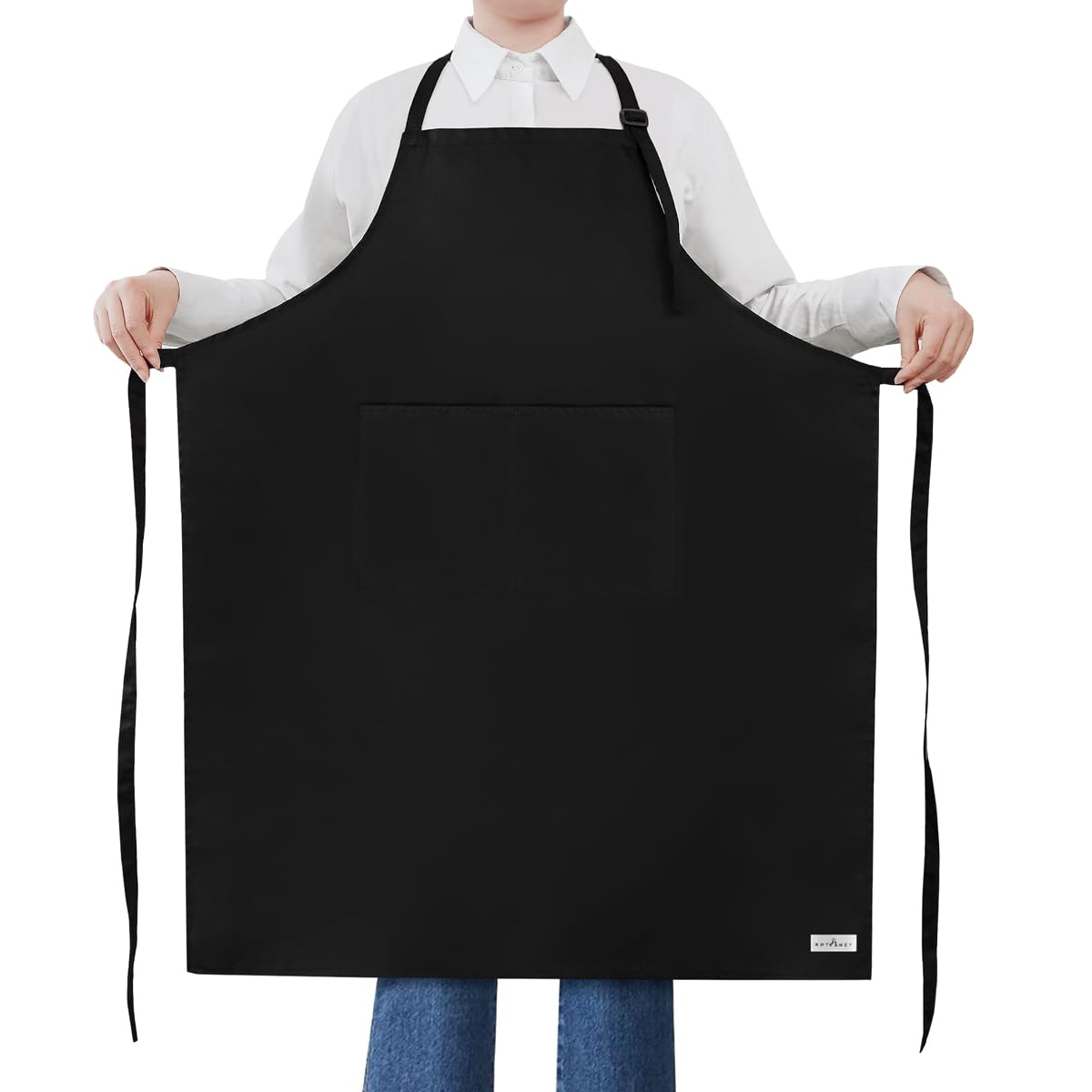 Rotanet Extra Large Apron For Men Adjustable Bib Aprons With 2 Pockets Cooking Kitchen Bbq Grilling Big For Women Chef Water & O