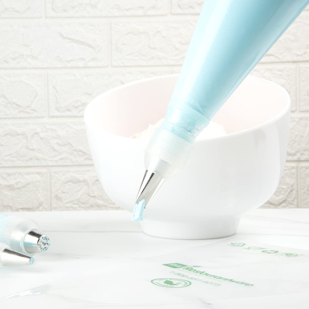 Restaurantware Pastry Tek Leaf Icing Tip 1 Reusable Piping Tip - #366 Dent-Resistant Stainless Steel Decorating Cake Tip Dishwas