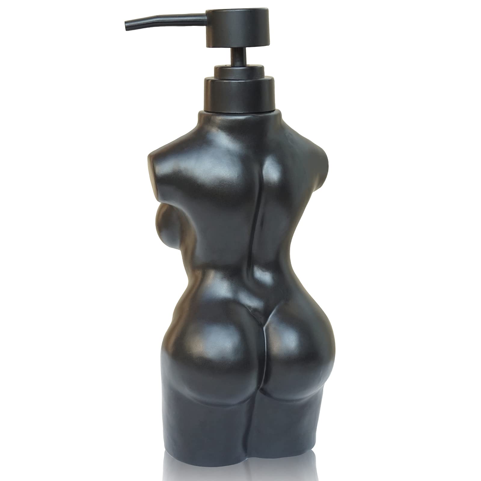 Caahanjia Ceramic Girl Soap Dispenser,Lotion And Soap Dispenser Set Refillable Liquid Hand Soap Dispenser For Bathroom, Premium