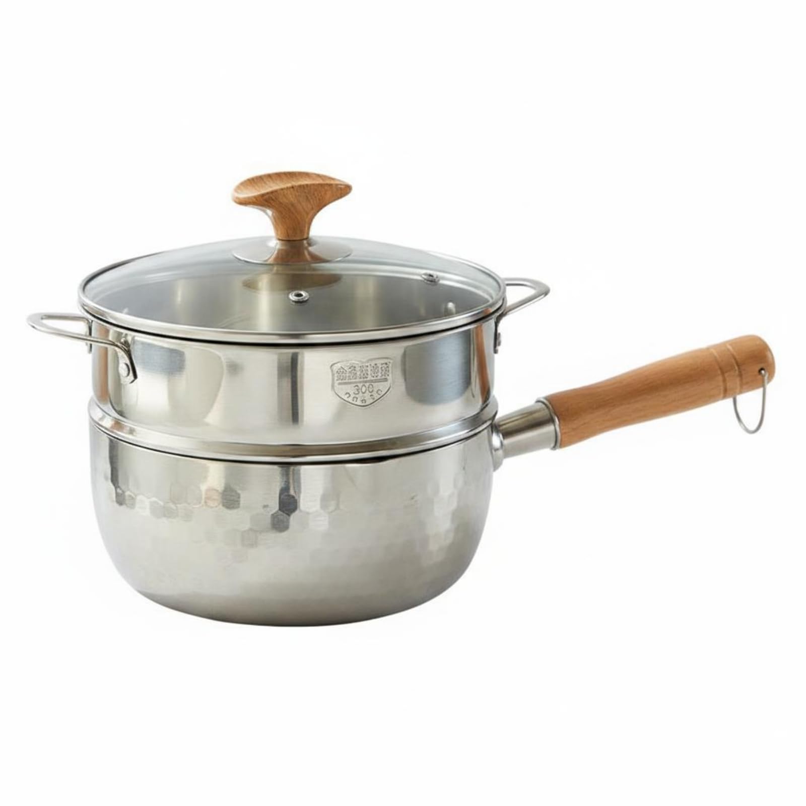 Snappsy Thickened Body Japanese Milk Pot Even Heating Japanese Design Saucepan HeatResistant Handle Uncoated Pasta Pot Lid Incl