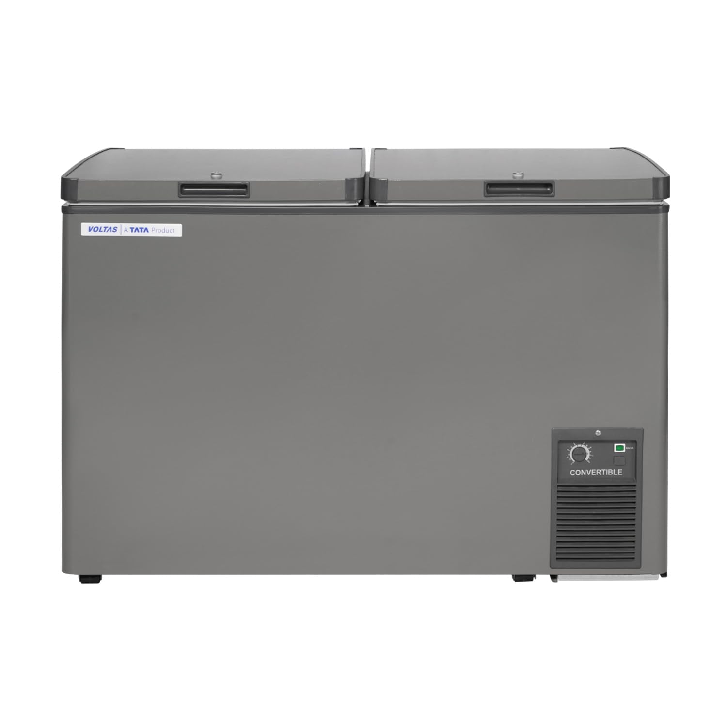 Voltas 320 Litre, 4 Star, Convertible Double Door Chest Freezer, Uni Directional Rollers, Uv Graded Plastic (Voltas Cvf320Da4P