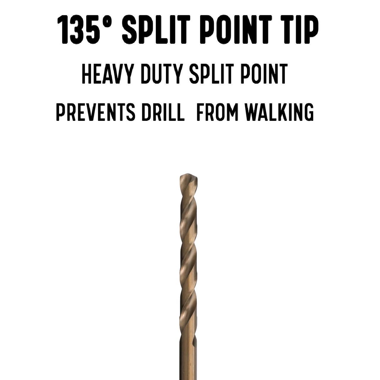 Drill America 42 X 6 Cobalt Aircraft Extension Drill Bit (Pack Of 12), Glbco Series -Glbcox642P12